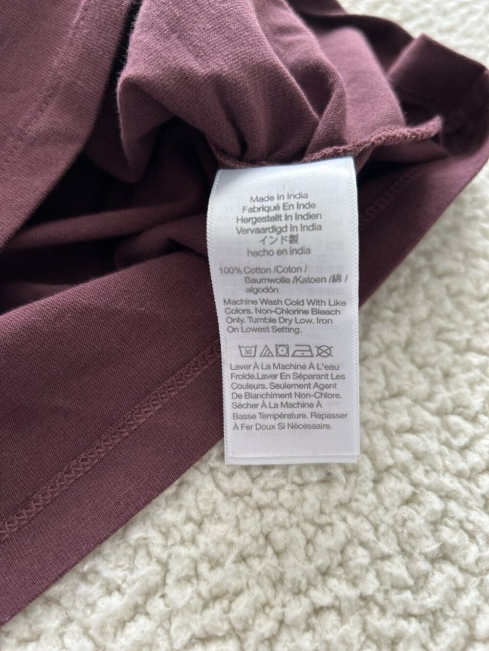 Madewell  100% Cotton Side Cinched Boatneck Tank in Dark Fig Purple Size XXS - Picture 8 of 10